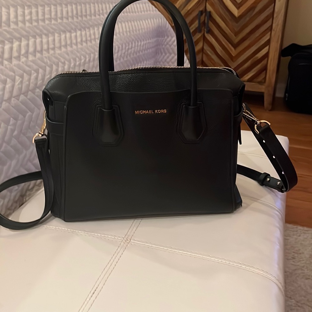 Michael Kors Black Leather Handbag